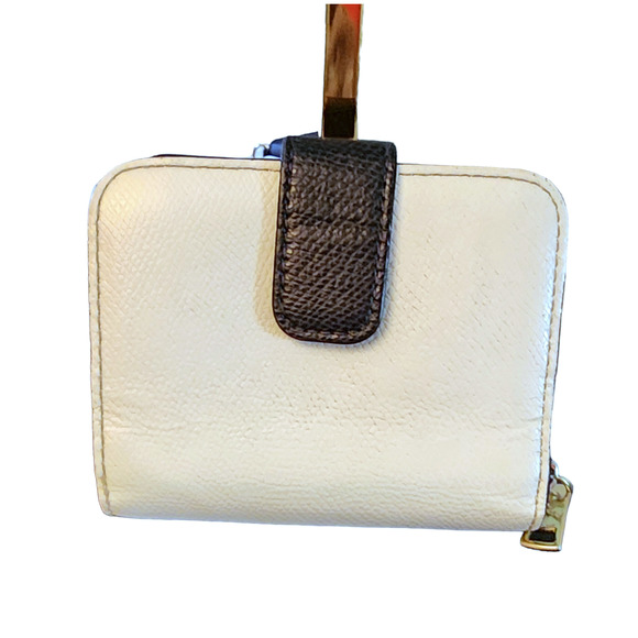 Coach Colorblock white and navy blue bi-fold wallet - Picture 2 of 8